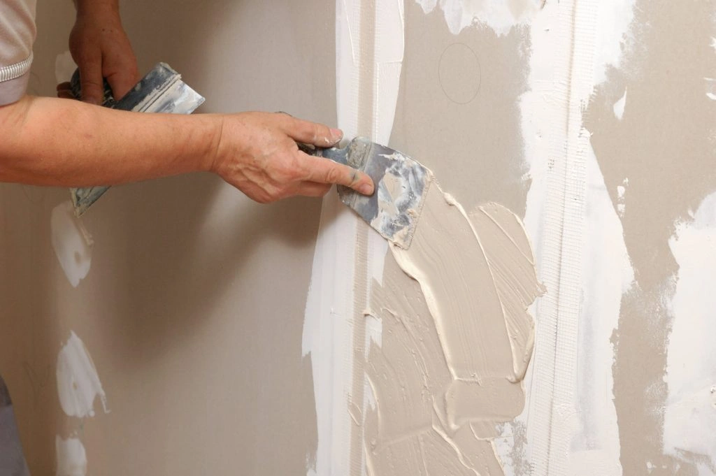 Gyprock wall repair and finishing
