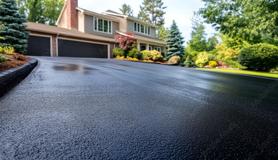 Driveway seal coat service